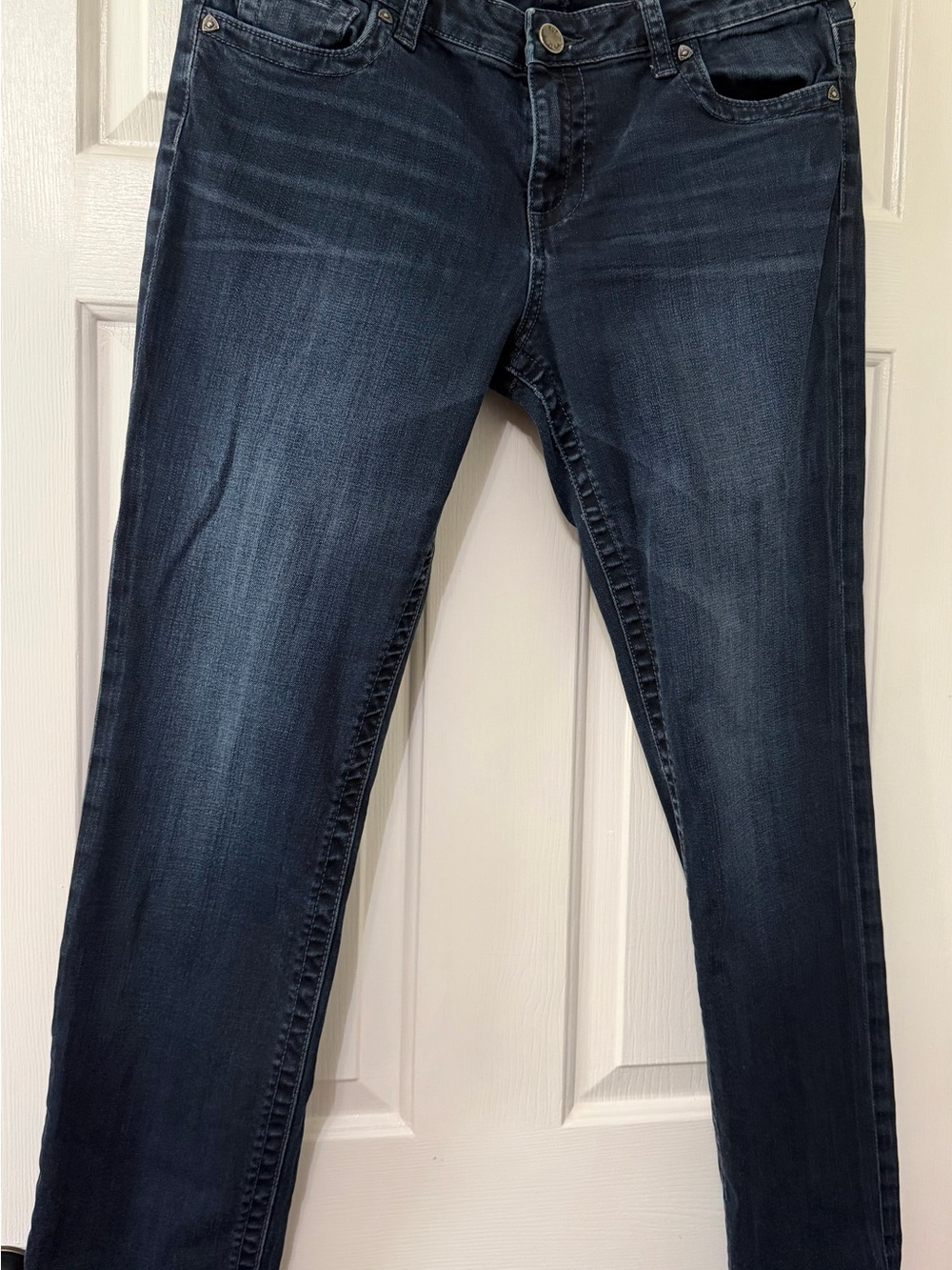 Kut from the Kloth Straight Leg Jeans in Dark Indigo Wash